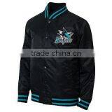 Satin Varsity Jacket in Plus Size Jacket/college Satin Varsity Jacket, Letterman Satin Varsity Jacket, Bomber thumbnail-2