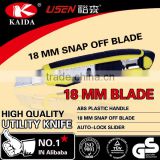 Popular Plastic handle Snap Off Blade Utility Knife
