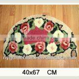 40x57cm Flower/Green Semicircle Polyester Floor Mat thumbnail-1