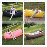 2017 new technology nylon 210T material banana inflatable air sleeping bed