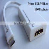 2014 Hot Selling USB MHL to HDMI Adapter for HTC Flyer,EVO 3G Samsung Galaxy S2 S3 i9300 i9100 Note N7000 i9220 E2018