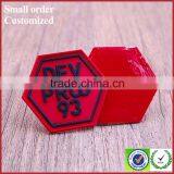 New Design Red Silicone Label for Men Shirt Collar Costume thumbnail-5