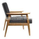 Solid Wood Fabric Sponge Seat Living Room Chairs thumbnail-1