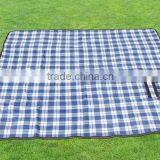 Multi-purpose 50"x60" Plaid Fleece Lined Nylon Picnic Blanket Waterproof Stadium Blanket thumbnail-3