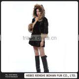 High Quality Raccoon Fur Collar Fashion Coats Models