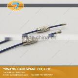 High Quality Deep Blue Stainless Steel Wire Keychain thumbnail-2