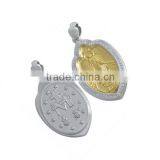 Fashionabe virgin mary design meaningful religious jewelry pendants 316 stainless steel unique religious jewelry findings LP3258