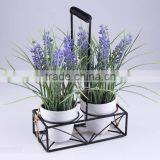 Artificial Flower Plastic Lavender Potted thumbnail-1
