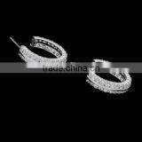 Golden Manufacturer CZ Hoop Earring Leaf Earring thumbnail-2