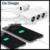 3 Cigarette Outlet Splitter High Quality Double Usb For Car Charger