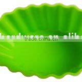 A03-10 Green Oval Silicone Cake Moulds /silicone Cupcake Mould/ Muffin Mould thumbnail-2