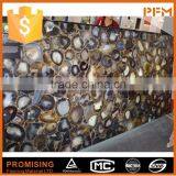 China Manufacturer Natural Stone Yemeni Brown Agate Stone Slab thumbnail-1