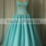 Tulle taffeta sexy free prom dress for fat women