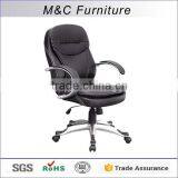 Soft Seating Powder Coated Double Cushion Cute Swivel Chair thumbnail-1