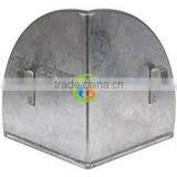 Galvanized Metal Hanging Corner Poultry Feeder thumbnail-2