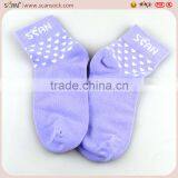 Factory Custom High Quality Babyor Adult Socks,dotted Purple Color Style Fashion Tight Tube Socks With Logo thumbnail-3