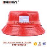 Red Hawaiian Style Ladies Bucket Cap thumbnail-1