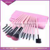 12pcs High Quality Best Price Pink Cosmetic Makeup Brushes Set thumbnail-3