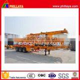 Africa 20ft 53ft 40 Feet 3 Axles 40ft Skeleton Trailer for Transport Container thumbnail-4