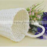 Wholesale Single Handle Design White Gift or Home Decorative Baskets thumbnail-4