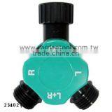 2-Way Dial Switch Garden Hose Connector thumbnail-1