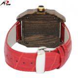 Luxury Men Watch Square Watches Case Stainless Steel Wooden Watch With Butterfly Buckle thumbnail-4