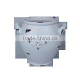 White Chinese Ceramic Vase for Flower Decoration thumbnail-1