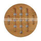 Little Round Bamboo Wood Cutting & Kitchen Chopping Board With Groove thumbnail-2
