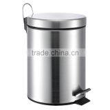 5 Liter/1.3 Gallon Small Round Stainless Steel Step Trash Can thumbnail-2
