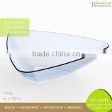 Large Pyrex Dual Layers Glass Vessel Bowl thumbnail-4