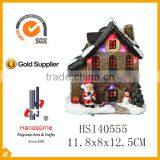 5"christmas village houses with led light for decoration