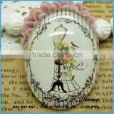 Best Selling Various Images Oval Flat Round Back Glass Gemstone Photo Jewelry Cabochons thumbnail-3
