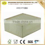 Custom Natural Unfinished Pine Wood Sliding Gift Packaging Box Wholesale thumbnail-1