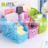 Emc Plastic Storage Box Desktop 4 Grid Sub-grid Storage Case thumbnail-4
