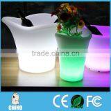 Color Changing Round LED Small Flower Pot thumbnail-2
