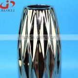 High Quality Home Decor Silver Plate Ceramic Vase, Plating Vase thumbnail-6