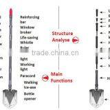 Folding Snow Shovel, Stainless Steel Snow Shovel, Folding Garden Shovel thumbnail-6