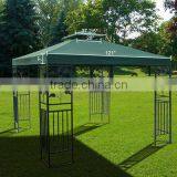 10x10 ft Garden Canopy Gazebo Top 2 Tier Replacement Green thumbnail-2