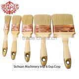 Wooden Handle Copper Coated Mixed Bristle Paint Brush thumbnail-1