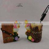 Resin Chick Figurine Pen Container for New Year Symbol Decor thumbnail-5