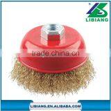 Small Circular Brass Wire Brush
