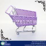 Mini Shopping Cart Hand Trolly Toy Desktop Storage Container