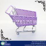 Mini Shopping Cart Hand Trolly Toy Desktop Storage Container thumbnail-1