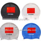 Customized All Country Flag Silicone Swim Cap Italy Australia Spain Canada UK USA Flag Swim Cap thumbnail-1