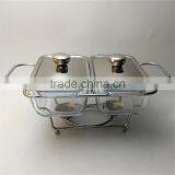 Food Warmer For Catering Buffet Chafer Glass Chafing Dish thumbnail-6