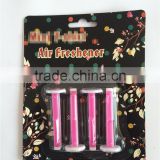 promotional vent clip air freshener/freshner for promotion 4pcs per blister packing