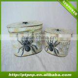 Cheap Hot Home and Garden Collection Iron Storage Box With Lid thumbnail-1