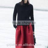 NEW Fashion Casual High Pleat Waisted A -line Skirt Guangzhou Clothing thumbnail-2