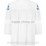 New Arrival High Quality Old Fashion Peasant Blouse Low Price thumbnail-3