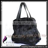 CX-H-16 Wholesale Good Quality Fashion Handbag Rabbit Fur Ladies Bag In China thumbnail-4